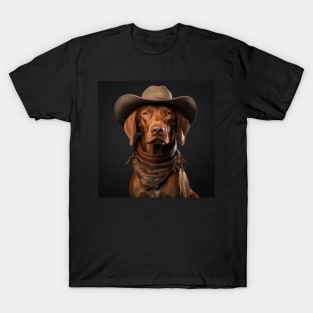 Cowboy Dog - Vizsla T-Shirt